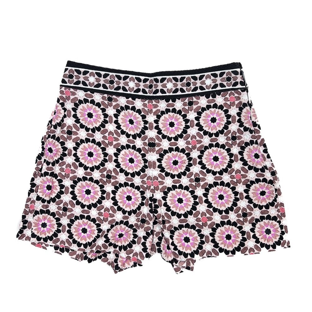 kate spade New York Floral Mosaic Jacquard Shorts Retro Size 2 - NWOT - Picture 3 of 7
